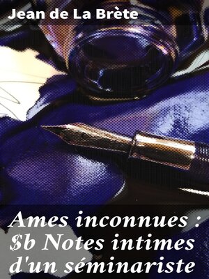 cover image of Ames inconnues